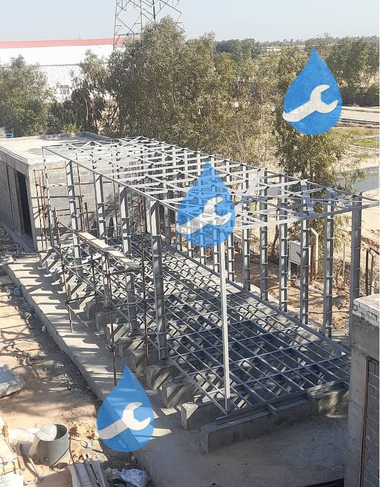 استراکچر فلزی مخزن آب فایبرگلاس