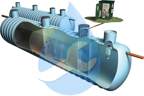 پکیج تصفیه فاضلاب پلی اتیلن